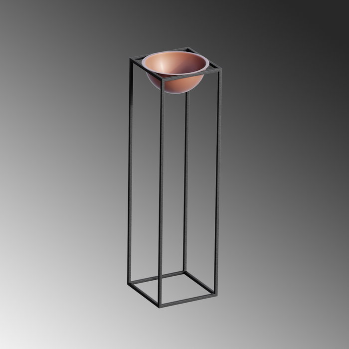 Aberto Design Maceta Decorativa GED-020-B Negro y cobre Aberto Design Maceta Decorativa GED-020-B Negro y cobre